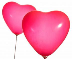 Inexpensive Romantic Gifts - Heart Shaped Balloons